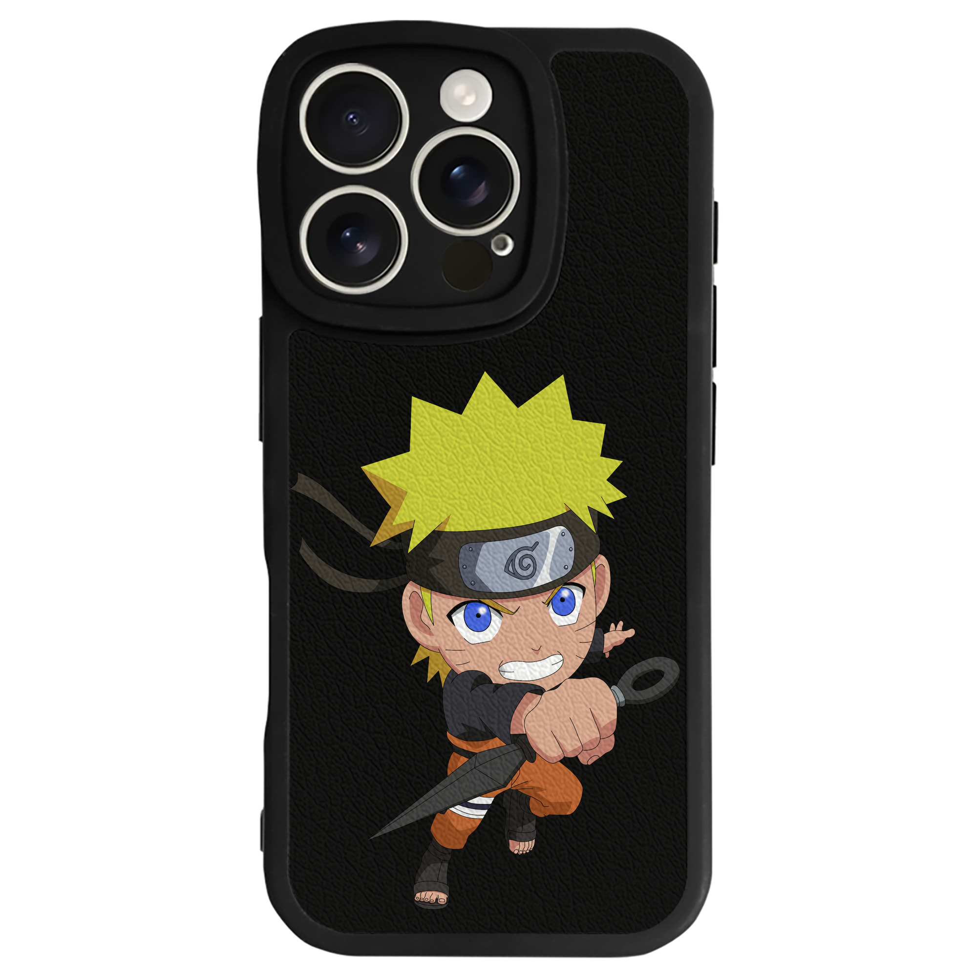 （画像用） NARUTO -ナルト- うずまき ナルト Uzumaki Naruto 【iPhone 16シリーズ対応】シリコンスマホケース（レザー調） 材質：シリコン
